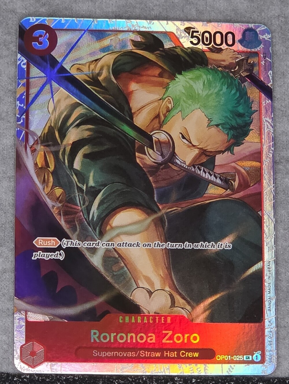 Roronoa Zoro - OP01-025 (Ultra Deck: The Three Captains) OP01-025 One Piece...